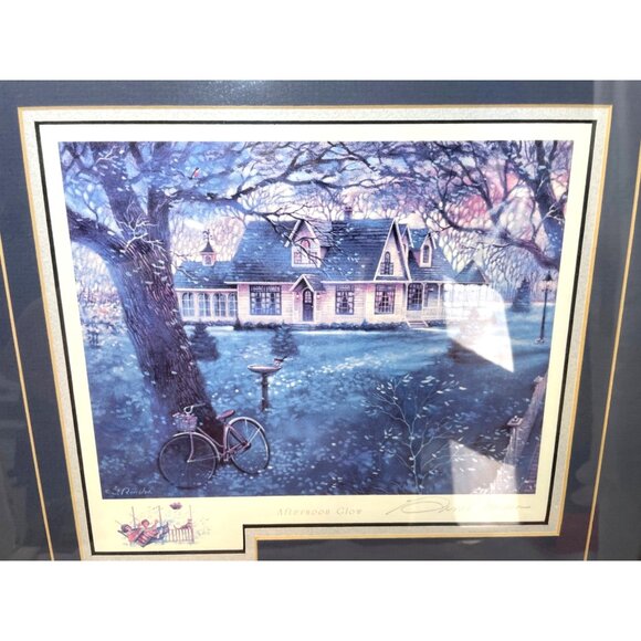 Signed "Afternoon Glow" Art Print By Gene Roncka Professionally Framed & Matted - Picture 2 of 7